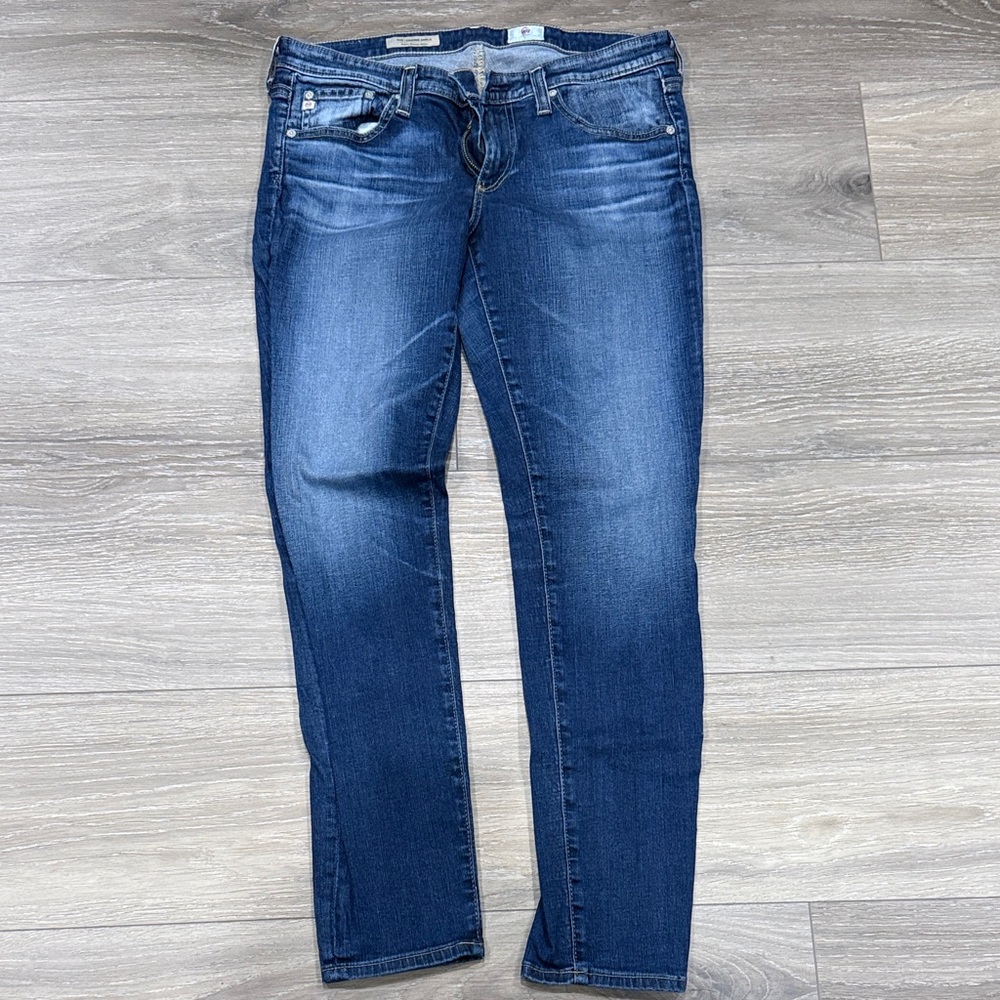 AG Women's Blue Jeans, Super Skinny Ankle, size 29R